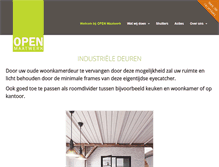 Tablet Screenshot of open-maatwerk.nl